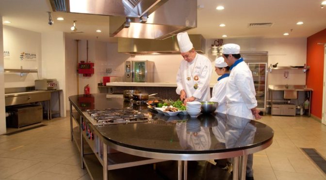 Outstanding kitchen facilities at Berjaya University College for their culinary arts students